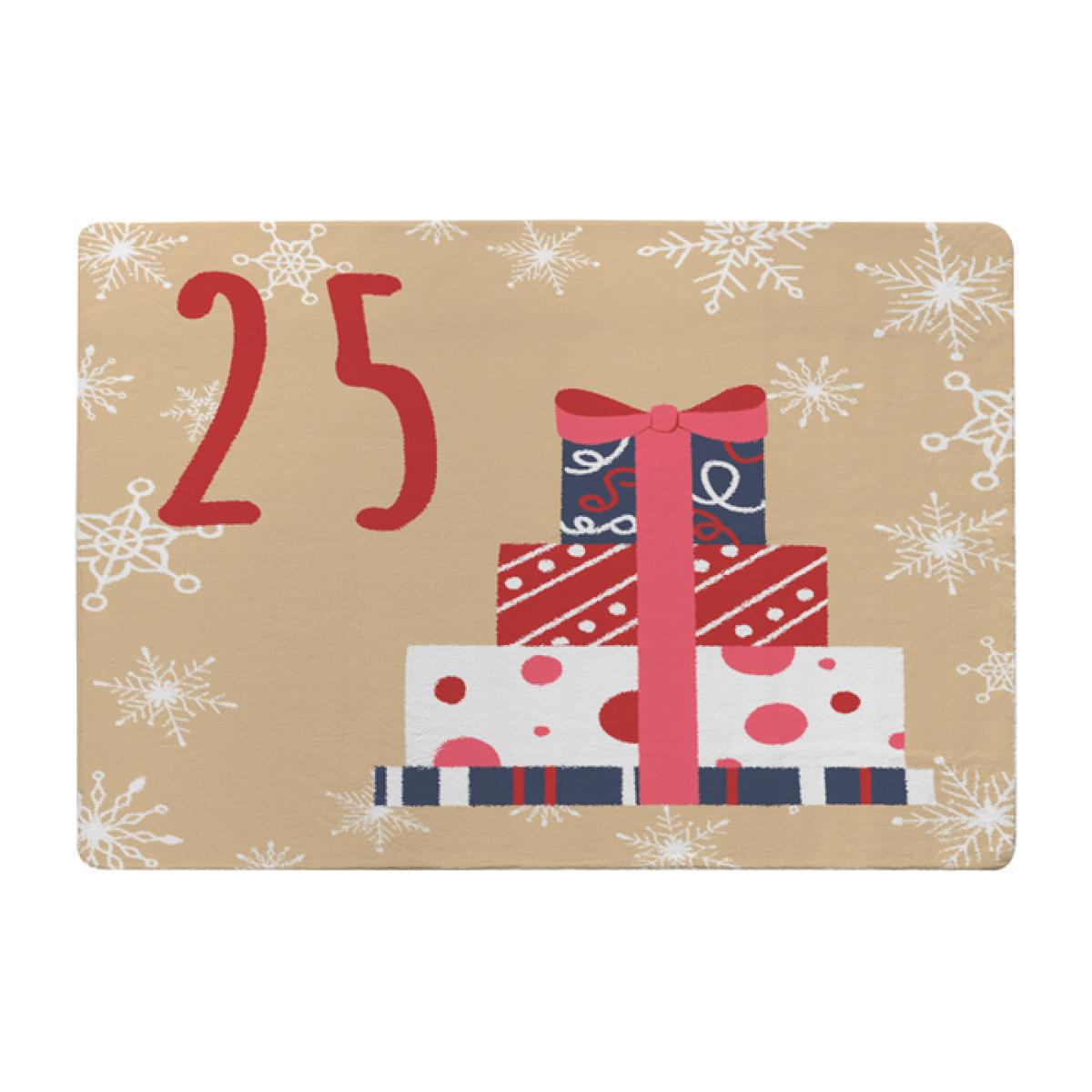 Advent Calendar 25 Days Of Christmas Style Rug - brown / 230cm – image 1