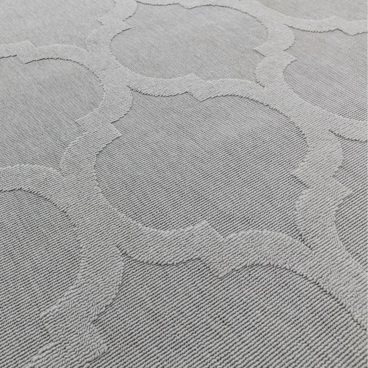 Grey Trellis Washable Indoor Outdoor Antibes Area Rug - Grey / 120 x 170cm – image 2