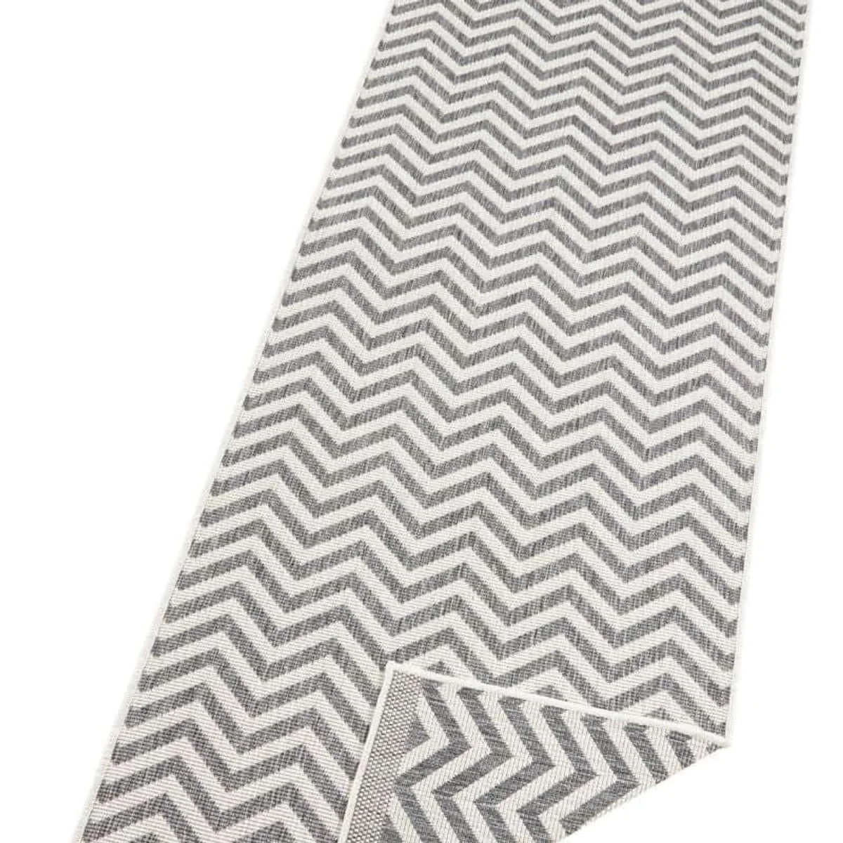 Reversible Palma Chevron Indoor & Outdoor Rug Black - Grey / 340.0cm – image 5