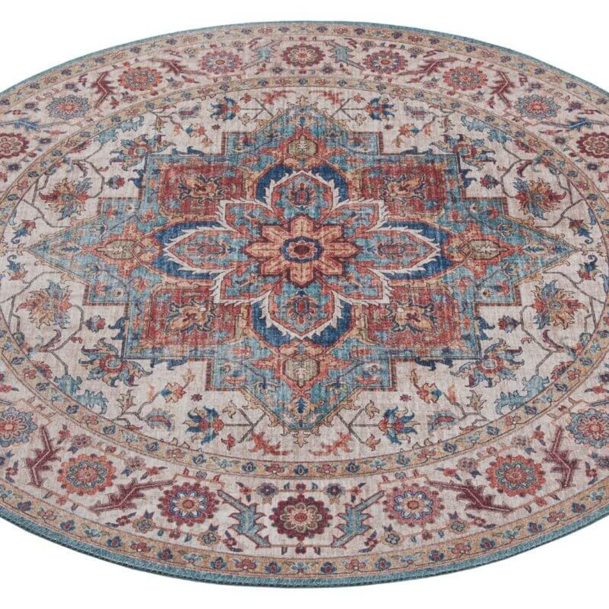 Hanse Home Oriental Anthea Design Polyester Medallion Rug Blue - Blue / 80.0cm / 200.0cm – image 2