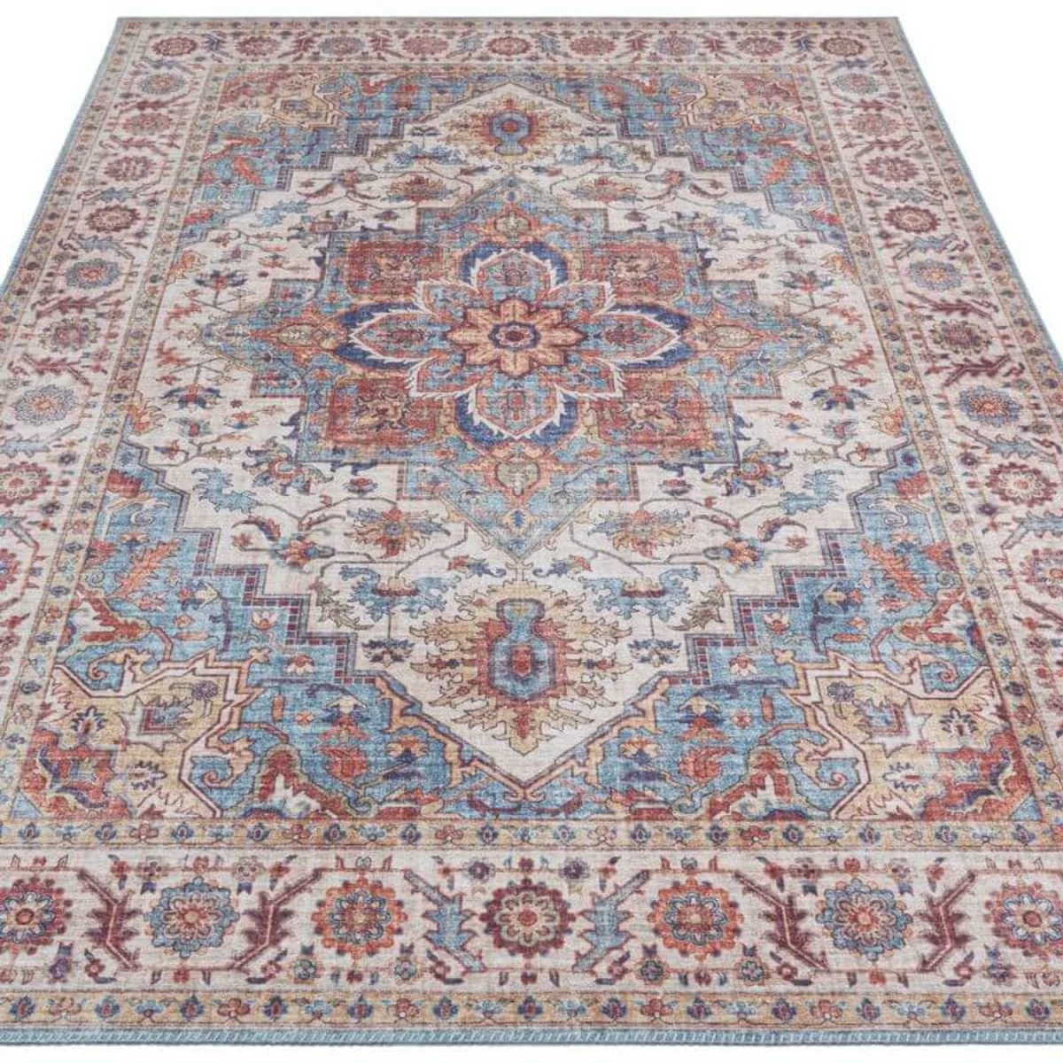 Hanse Home Oriental Anthea Design Polyester Medallion Rug Blue - Blue / 80.0cm / 200.0cm – image 6