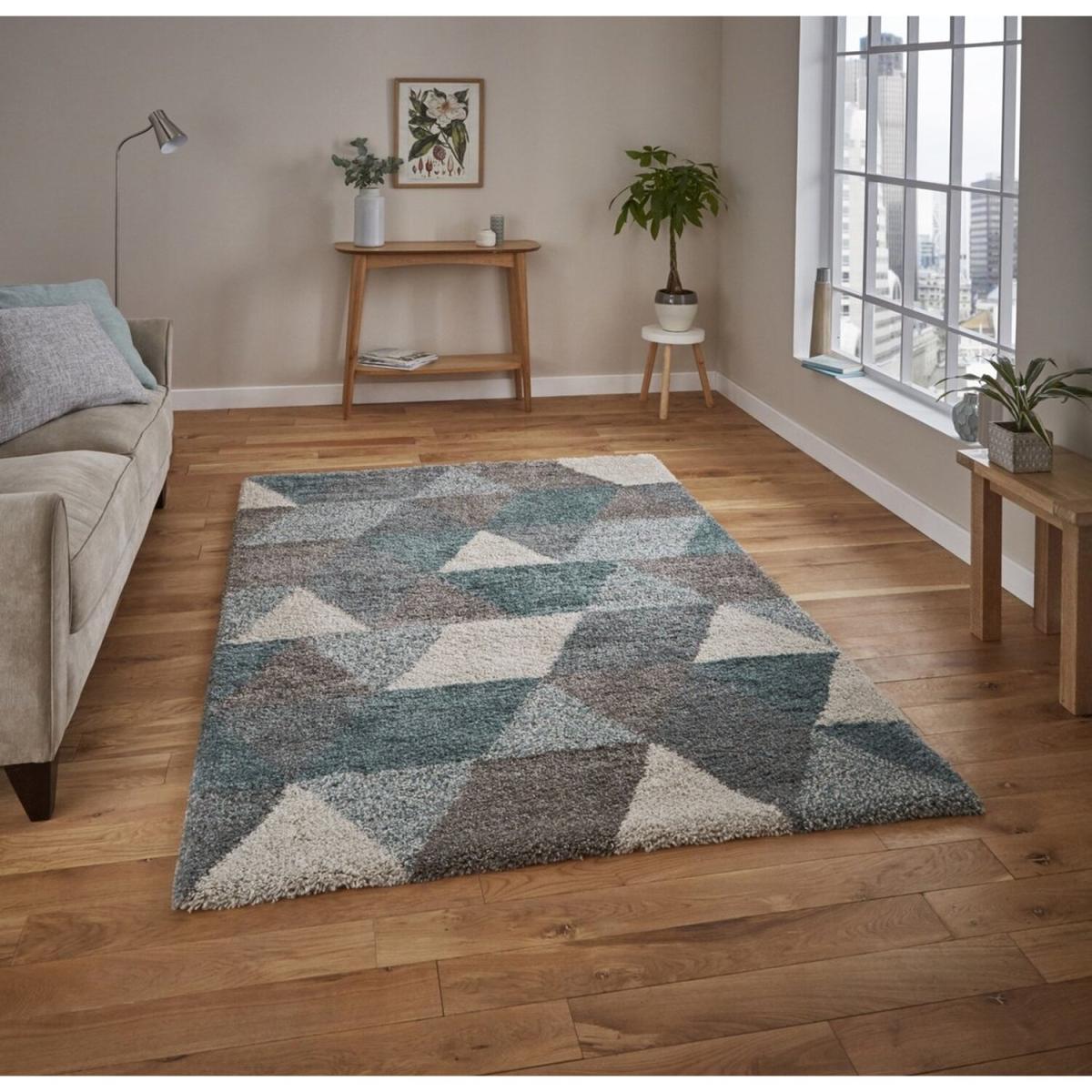 Royal Nomadic 7611 GreyTeal Rug - Grey/Teal / 170cm – image 1