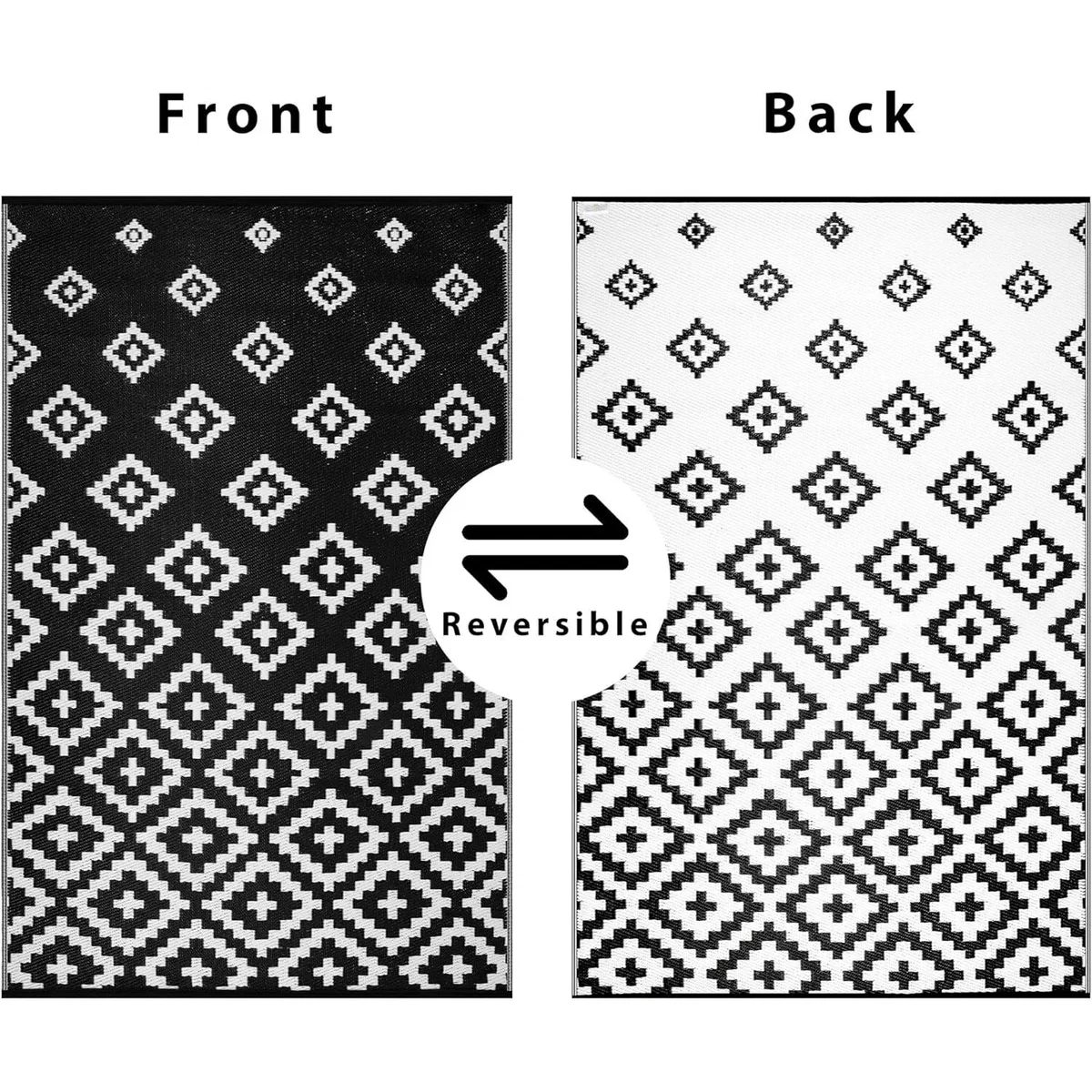 Green Decore Bettina Black White Outdoor Rug 120x180cm - Black – image 3