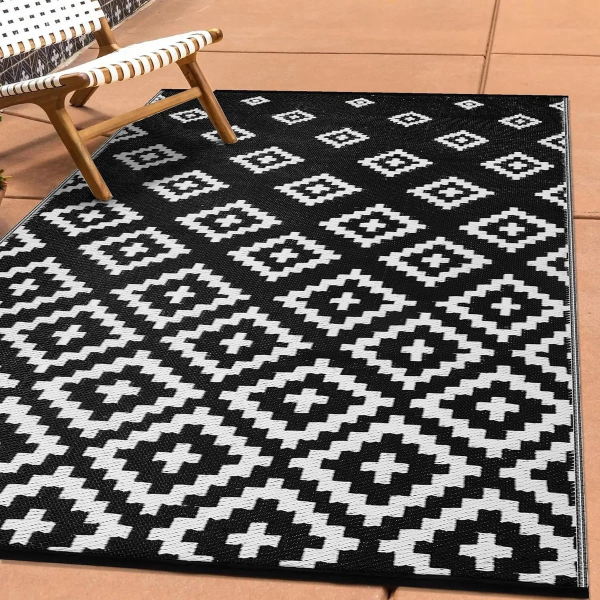 Green Decore Bettina Black White Outdoor Rug 120x180cm - Black – image 5