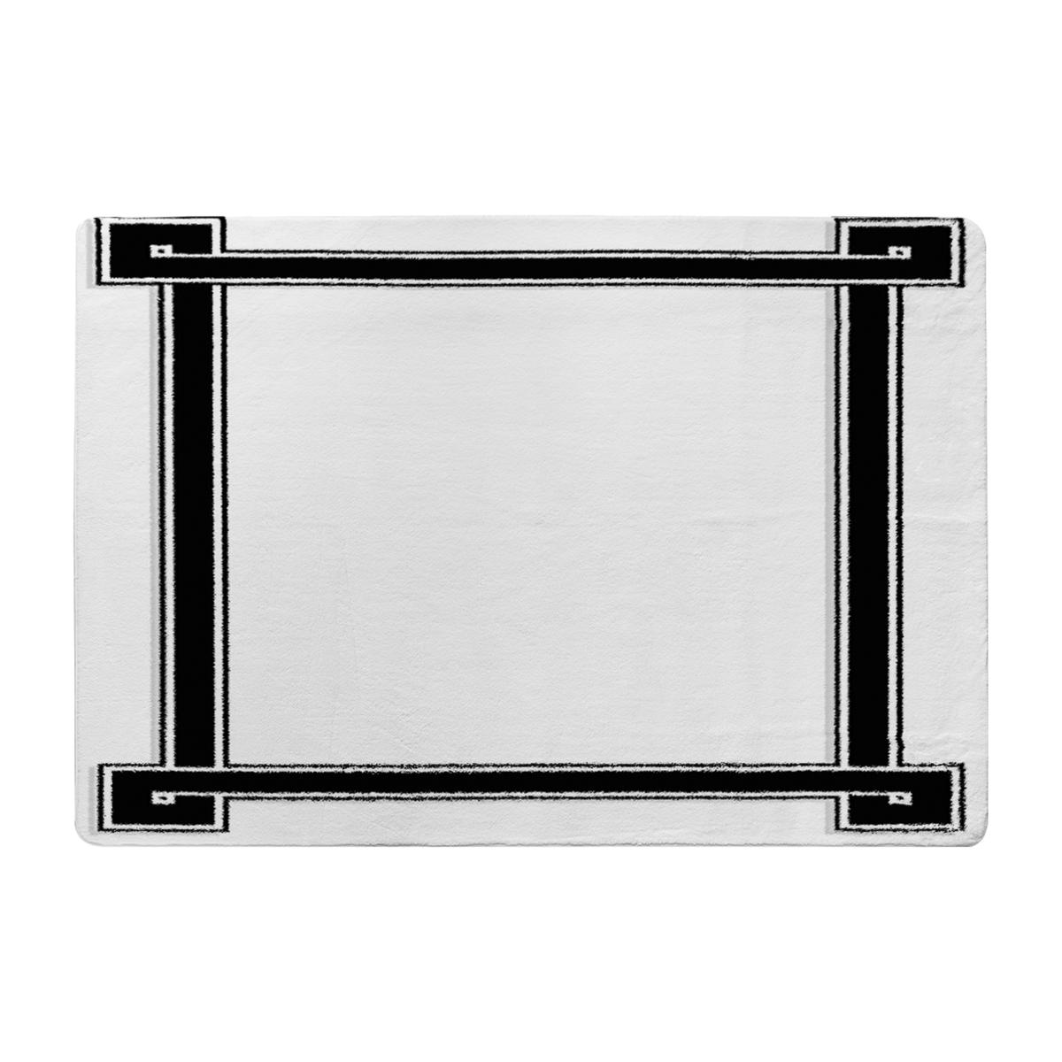 Greek Frame Rug - Black / 110cm – image 1