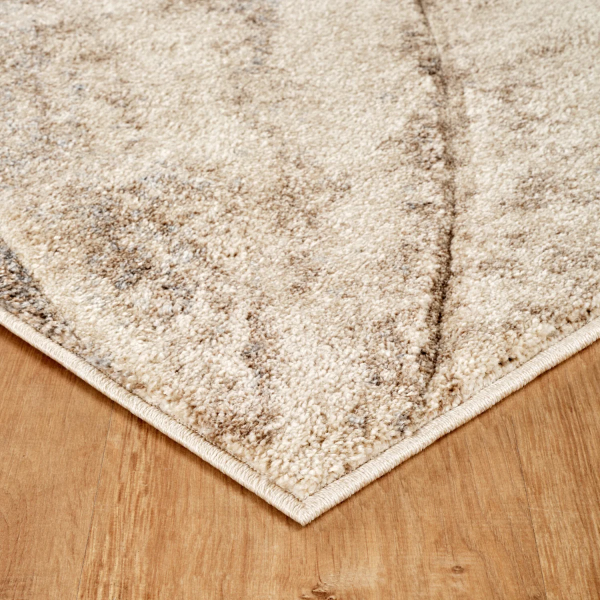 Santiago Modern Abstract Geometric Carved Rugs Living Room Quarry Design Area Rug - Beige / 290cm – image 5
