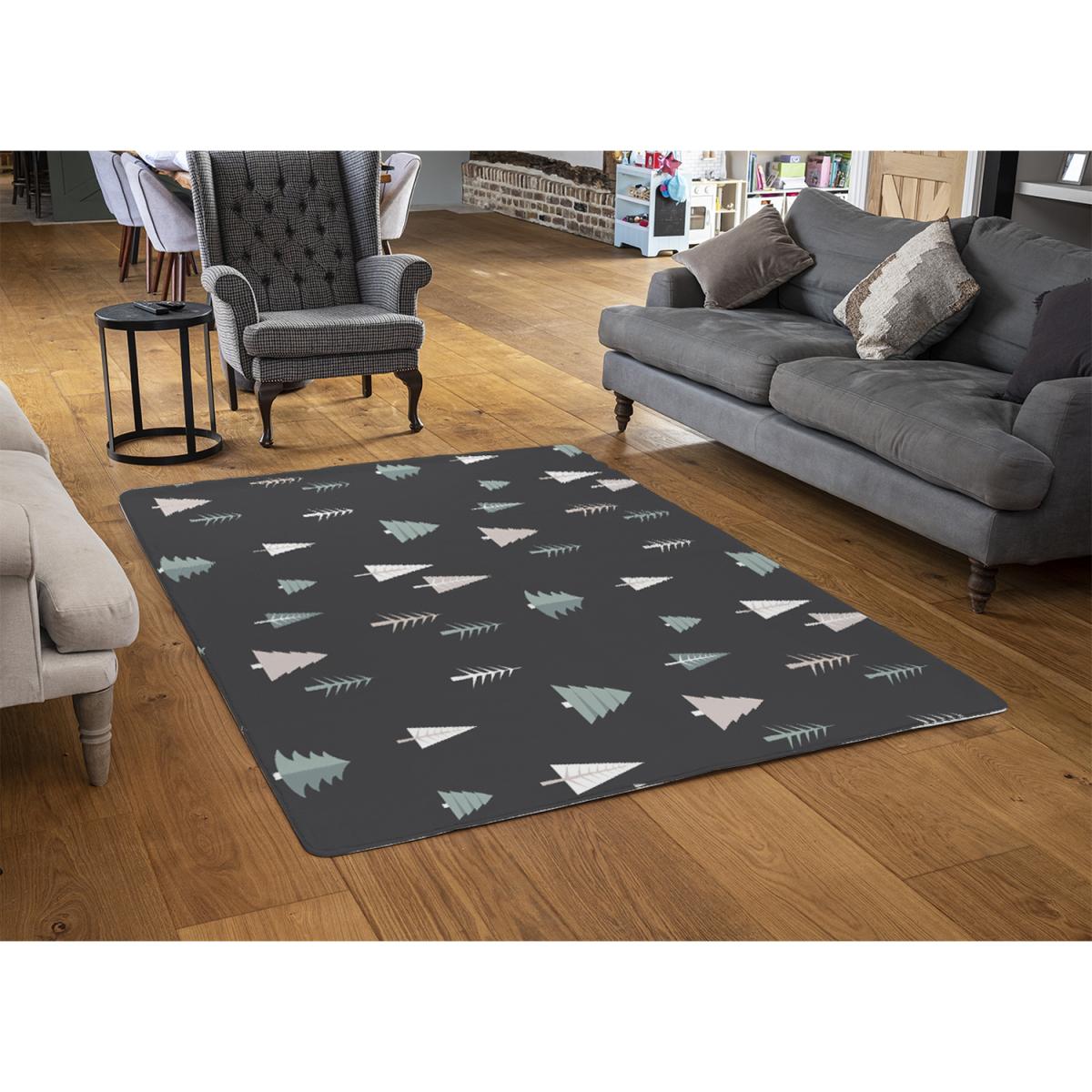 Christmas Winter Forest Style Rug - black / 230cm – image 2