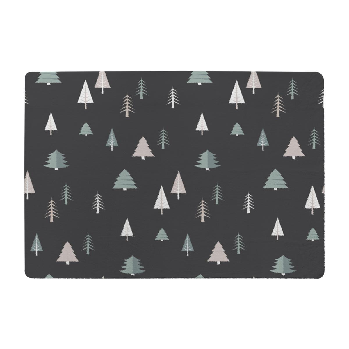 Christmas Winter Forest Style Rug - black / 230cm – image 1