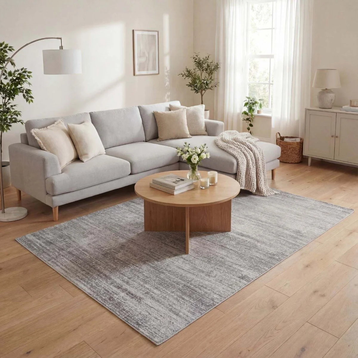 The Rugs Montana Faded Abstract Design Rug - Grey / 230cm – image 2