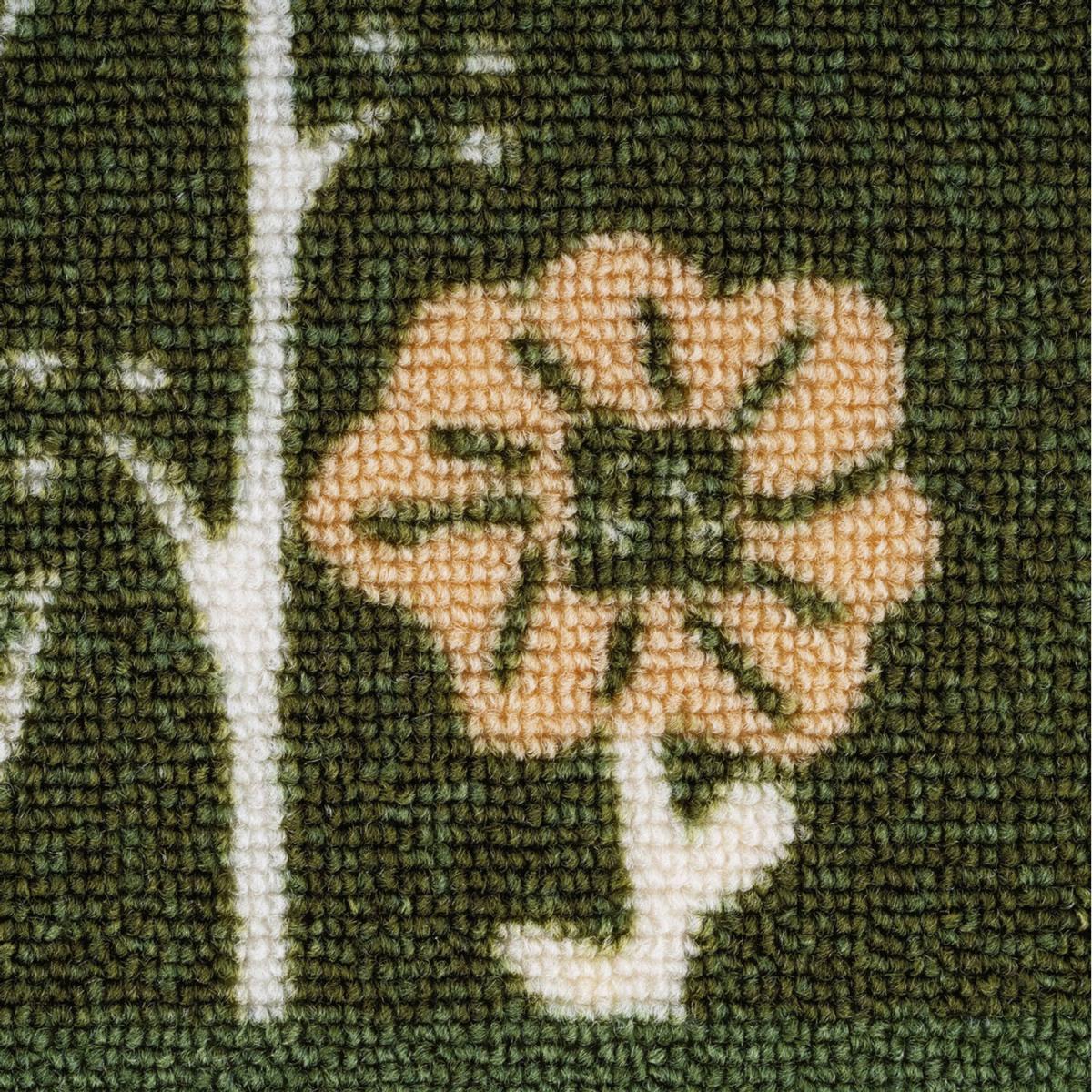 Green Floral Non Slip Washable Kitchen Utility Mat - Green / 150cm – image 4