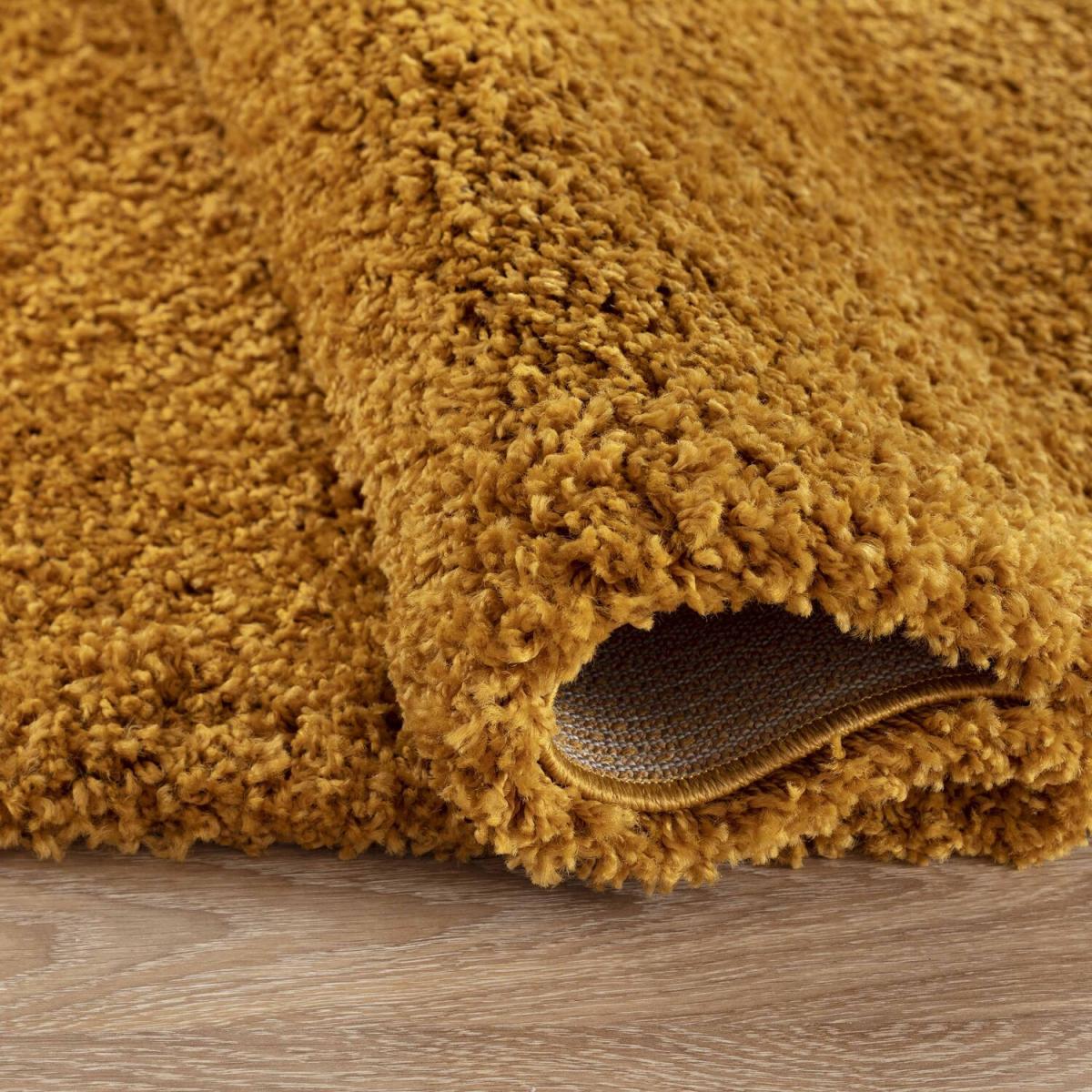 Serdim Rugs Plain Living Room Fluffy Shaggy Area Rugs - Gold / 230cm – image 2