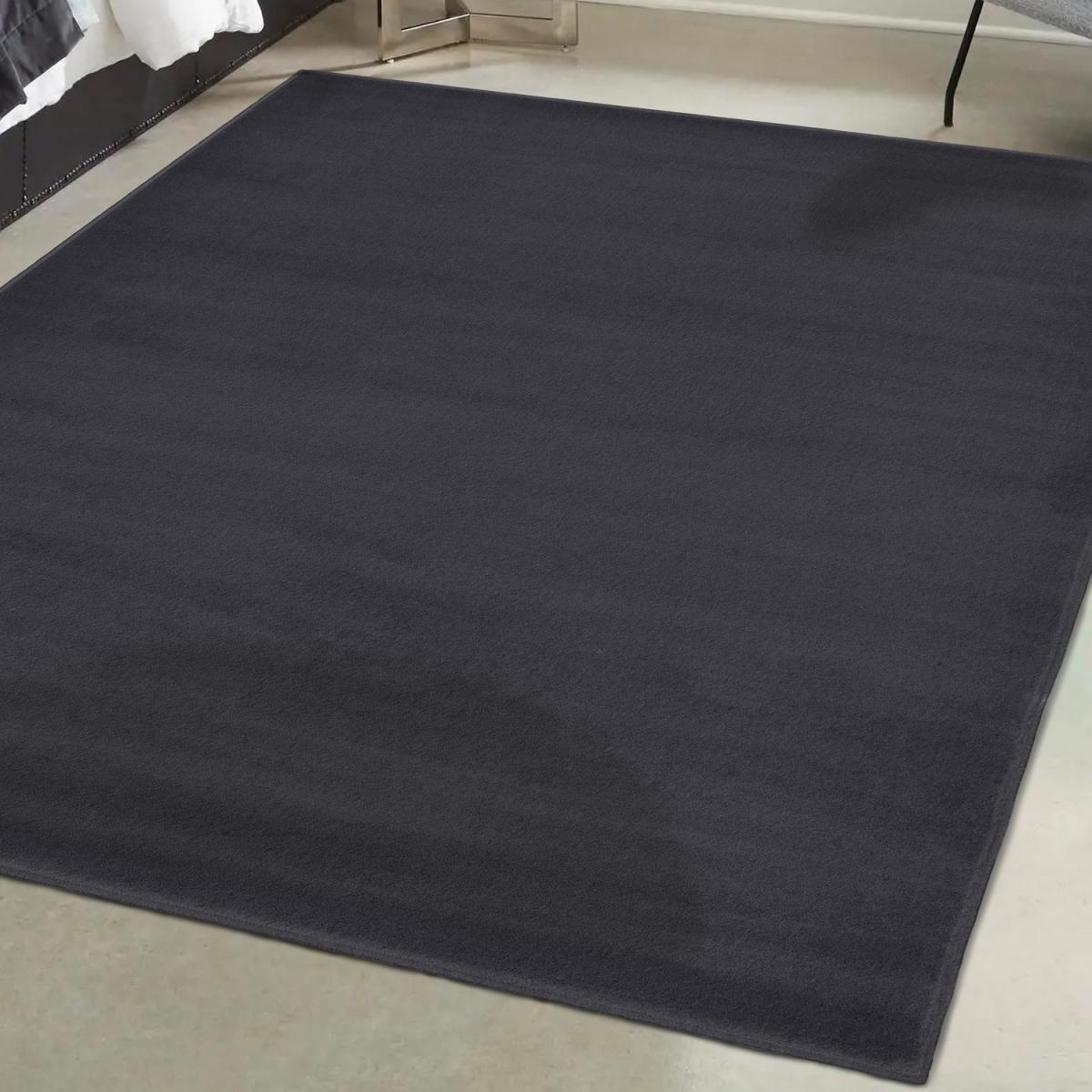 Anthracite Grey Solid Carpet Area Rug - Islay - Grey – image 1