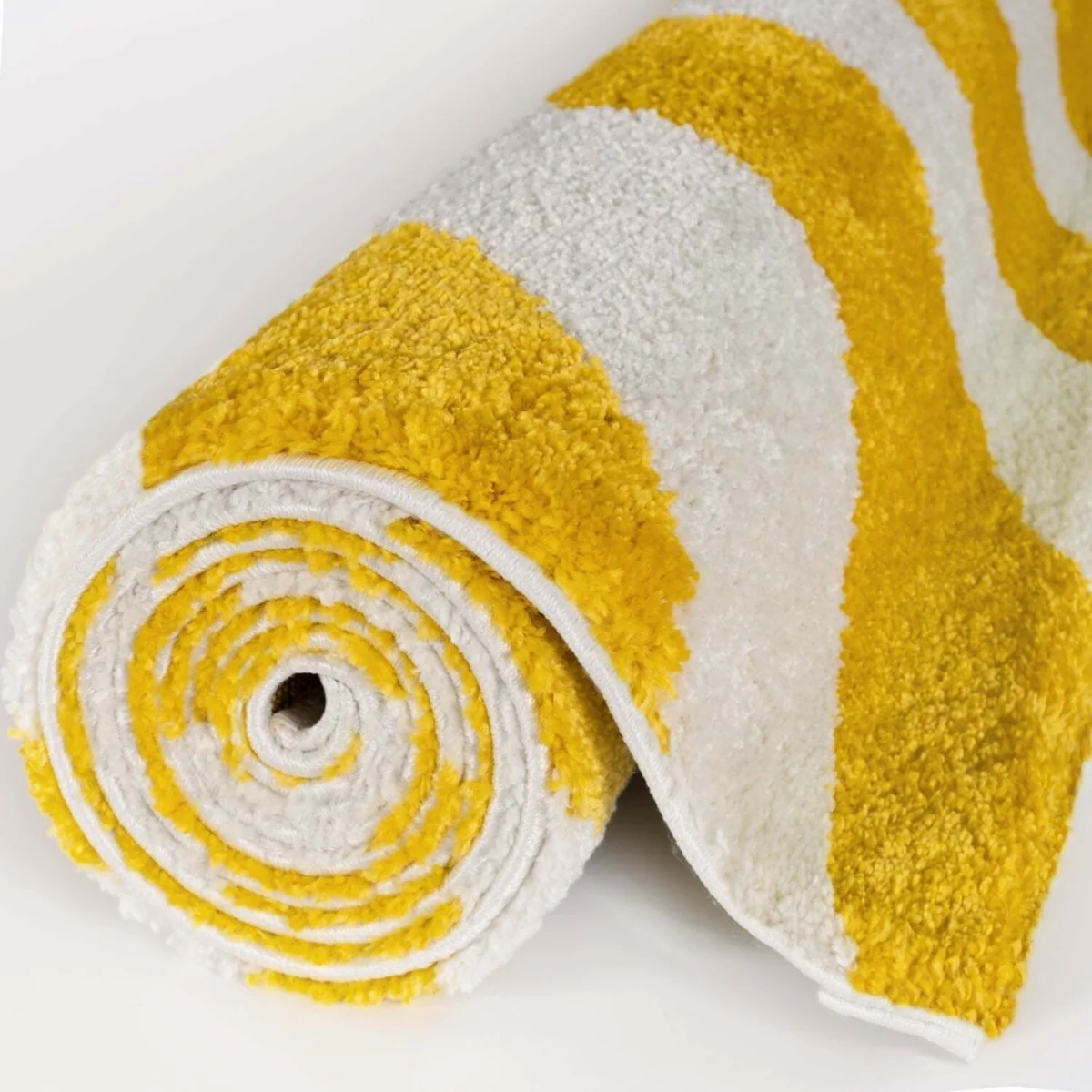 The Rugs Joli Wave Design Maximalist Rug - Yellow-White / 230cm – image 5