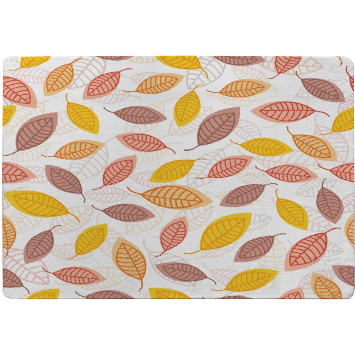 Small Autumn Leaves Rug - Orange / 110cm – image 1