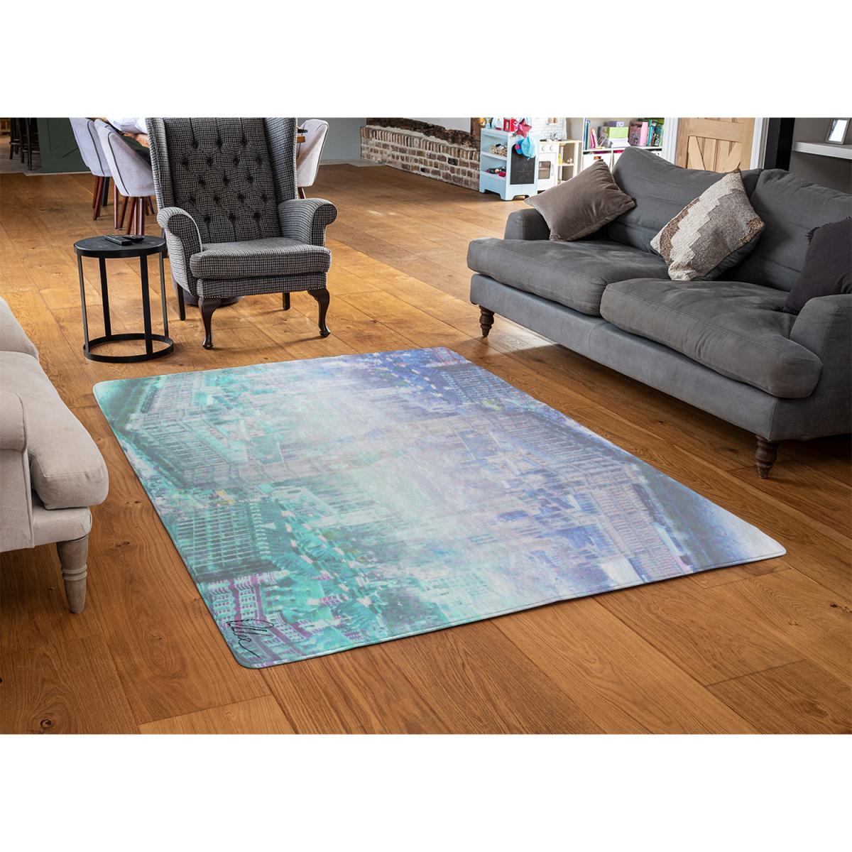 Inception London Rug - Blue / 230cm – image 3