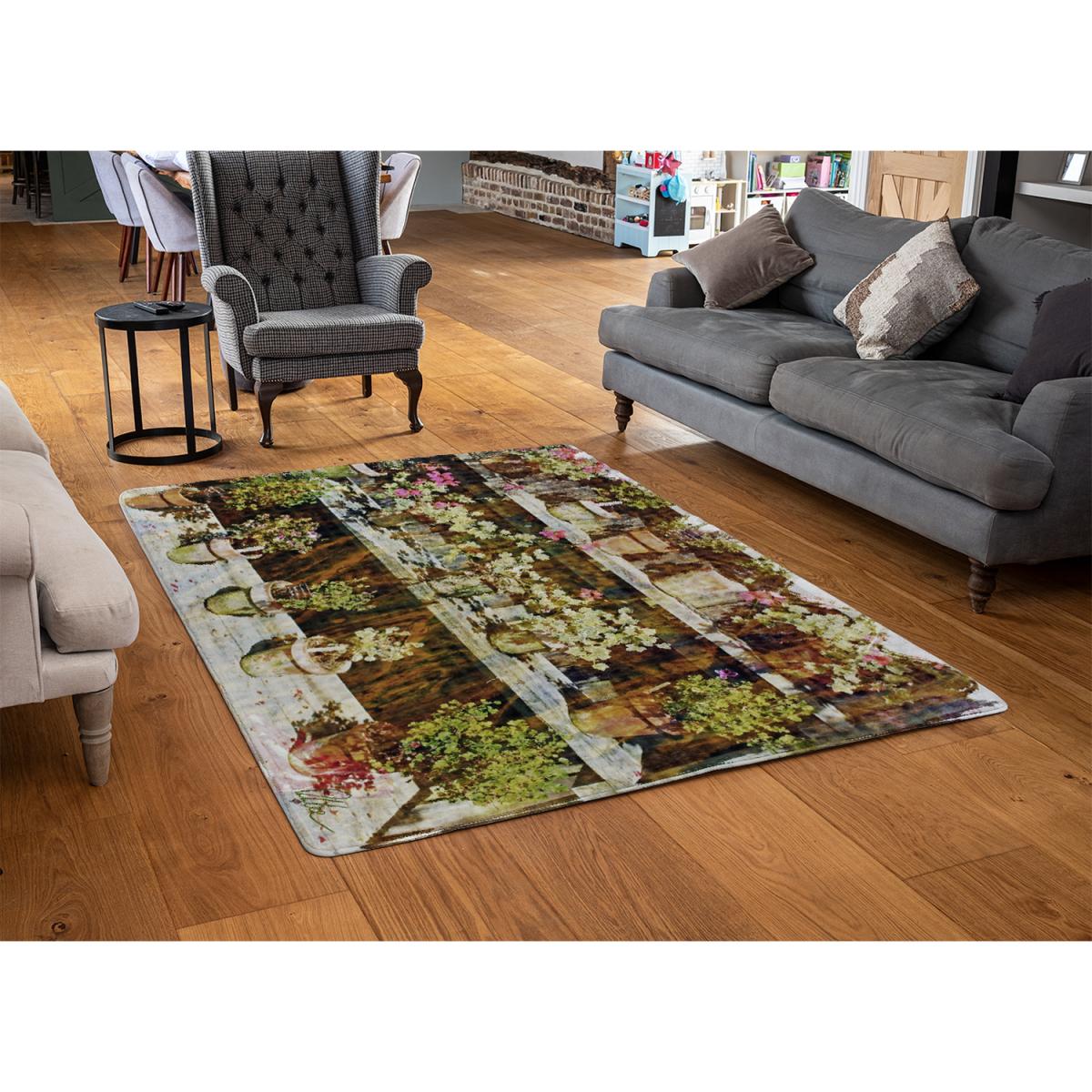 Plant Pots Rug - Brown / 230cm – image 3
