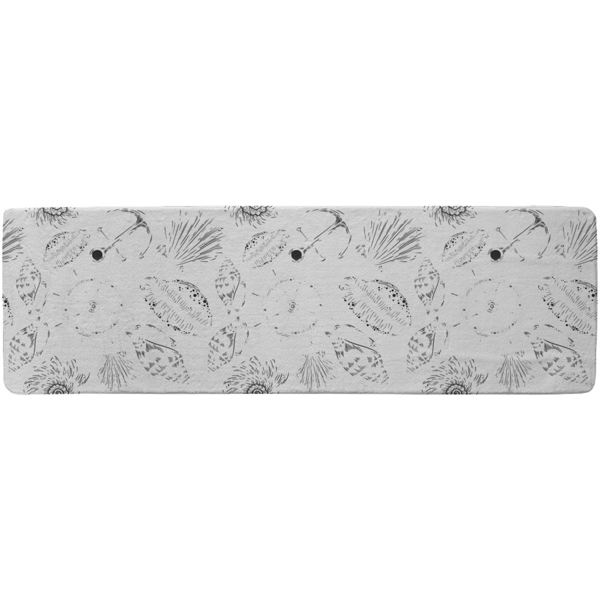 Drawn Nautical Elements Runner Rug - Black – image 2