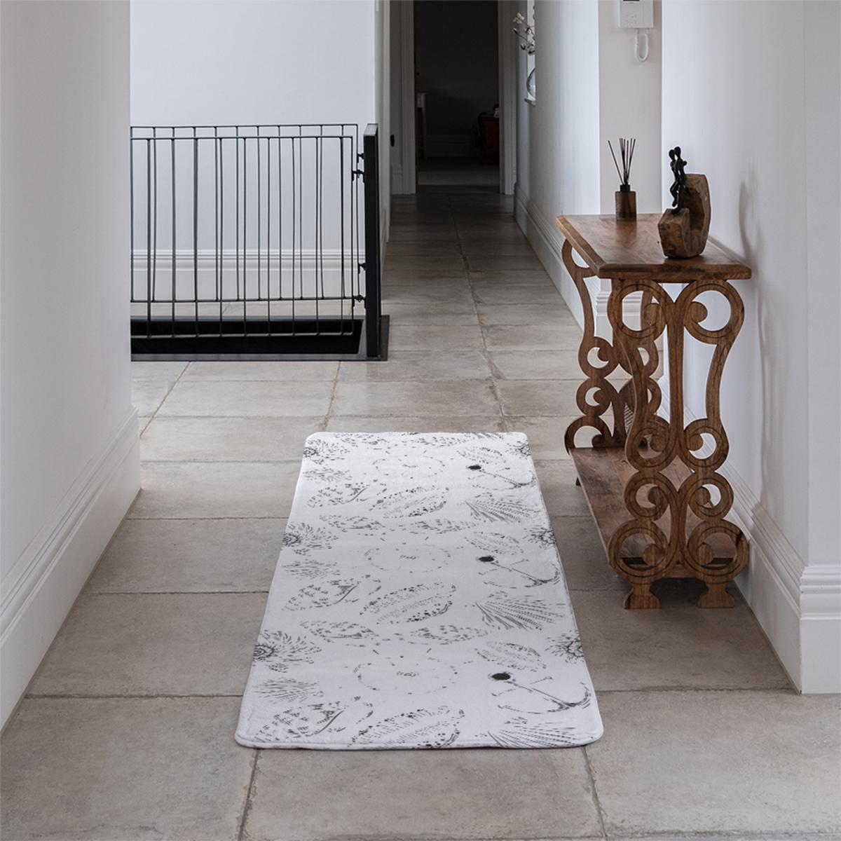 Drawn Nautical Elements Runner Rug - Black – image 4
