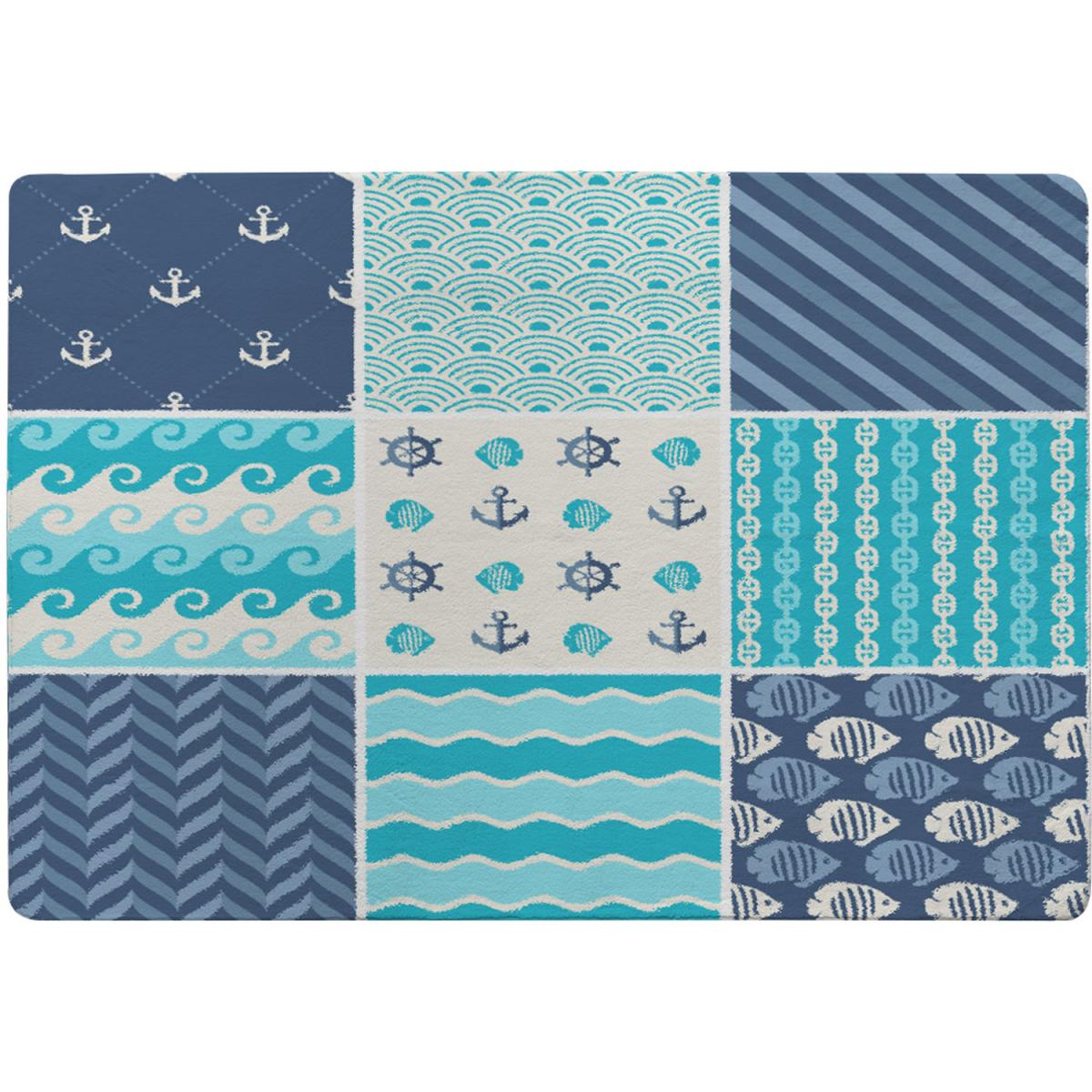 Nautical Tiles Rug - Blue / 230cm – image 2
