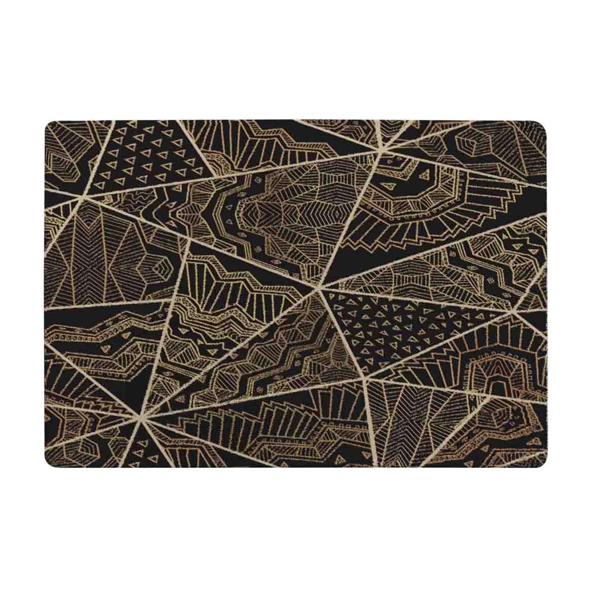Geometric Triangles With Patterns Rug - Brown / 110cm – image 1