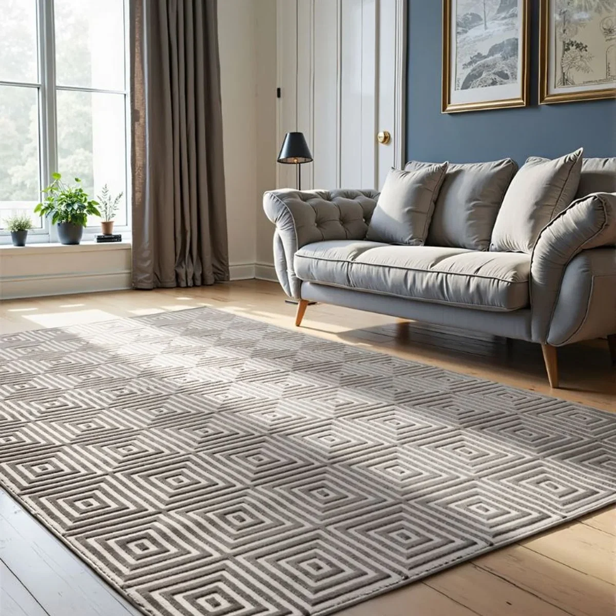 Hanse Home Perles Shortpile Tourmaline Polyester Geometric Rug Grey - Grey / 280.0cm – image 7
