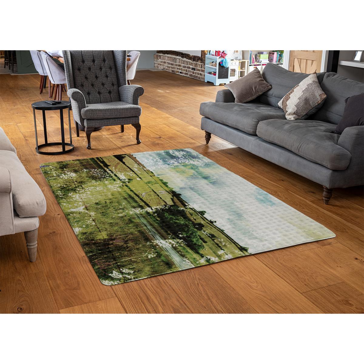 Classic Lake View Rug - Green / 230cm – image 3