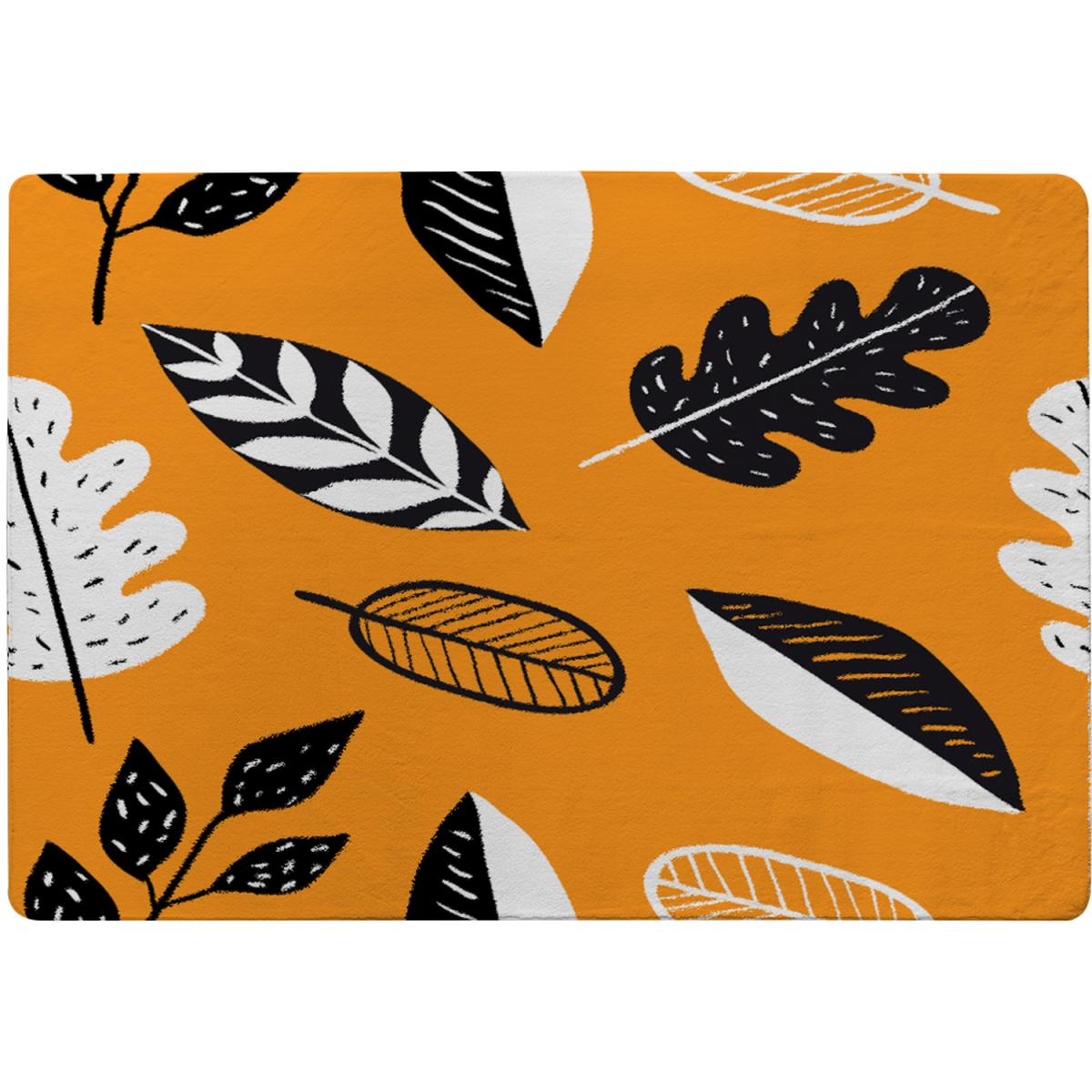 Doodle Leaves Rug - Orange / 230cm – image 2
