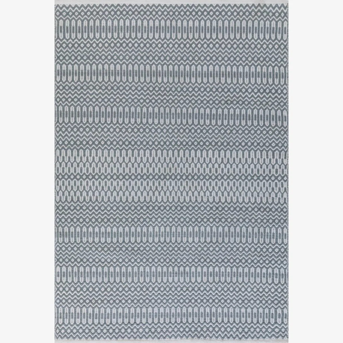 Patio Striped Rug Collection Easy to Clean Rugs With Abstract Designs - Teal / PET / Geometric / 230cm