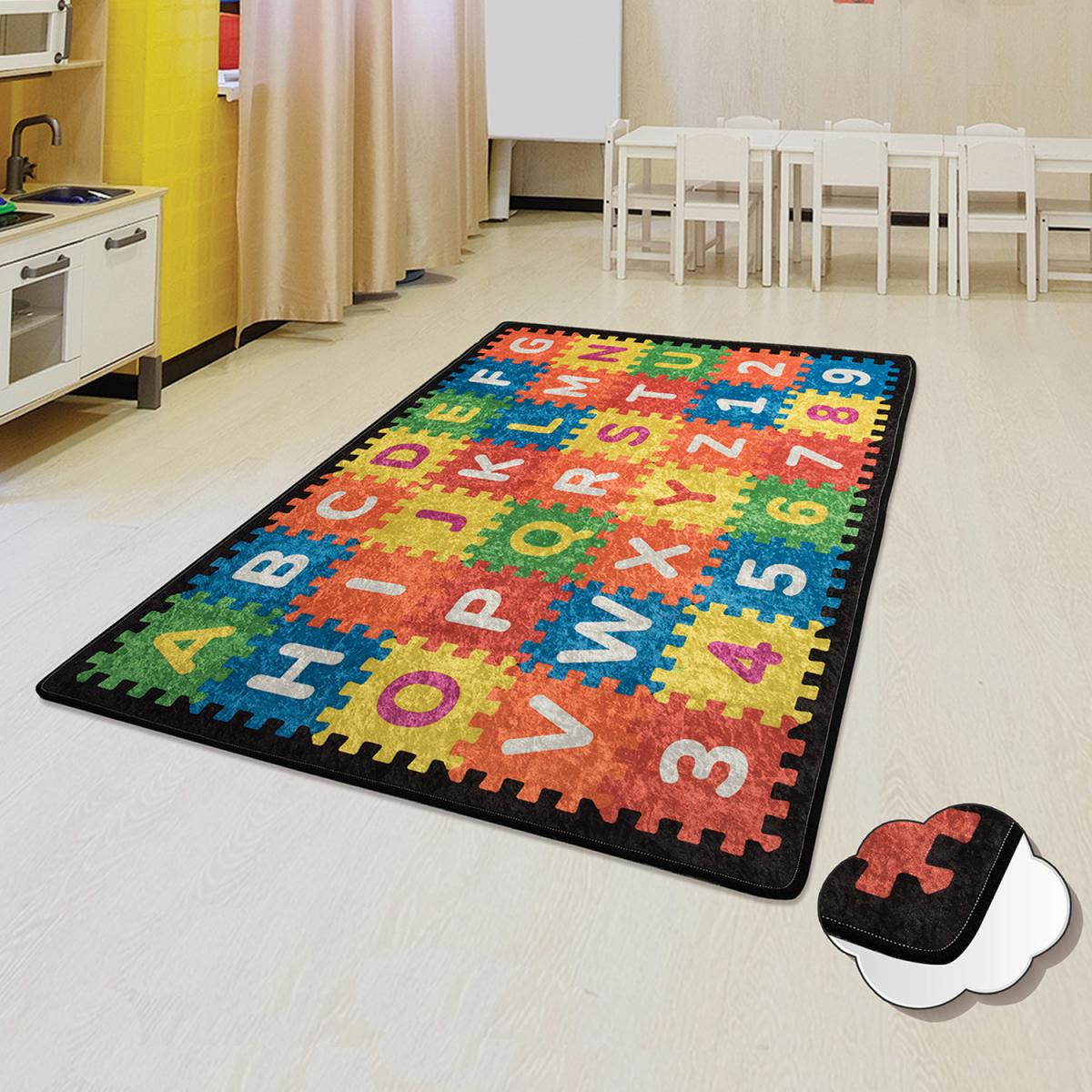 Puzzle Kids Bedroom Rug - Nursery Rug - Multi-Coloured – image 2