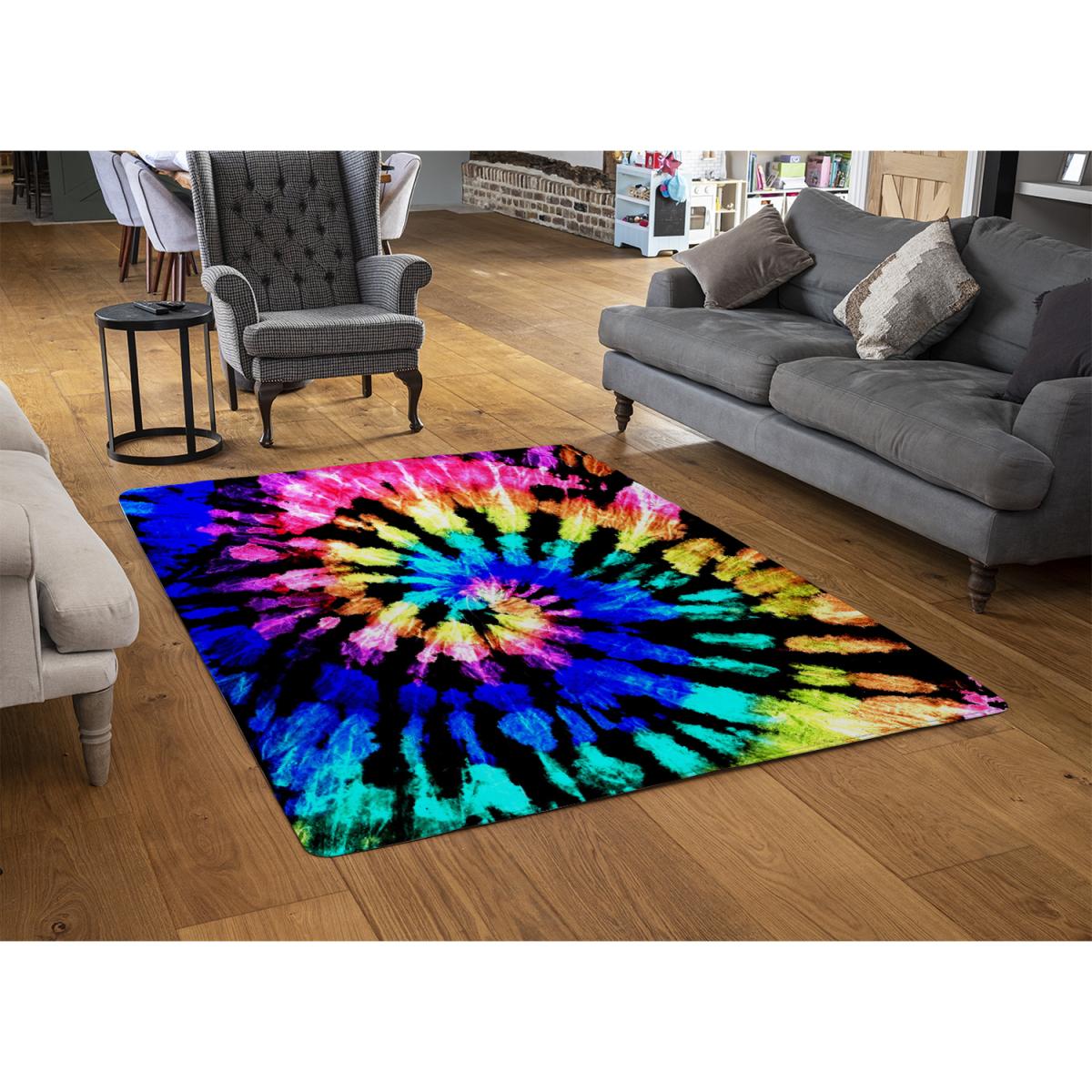 Tie Dye Pattern Rug - Blue / 230cm – image 3