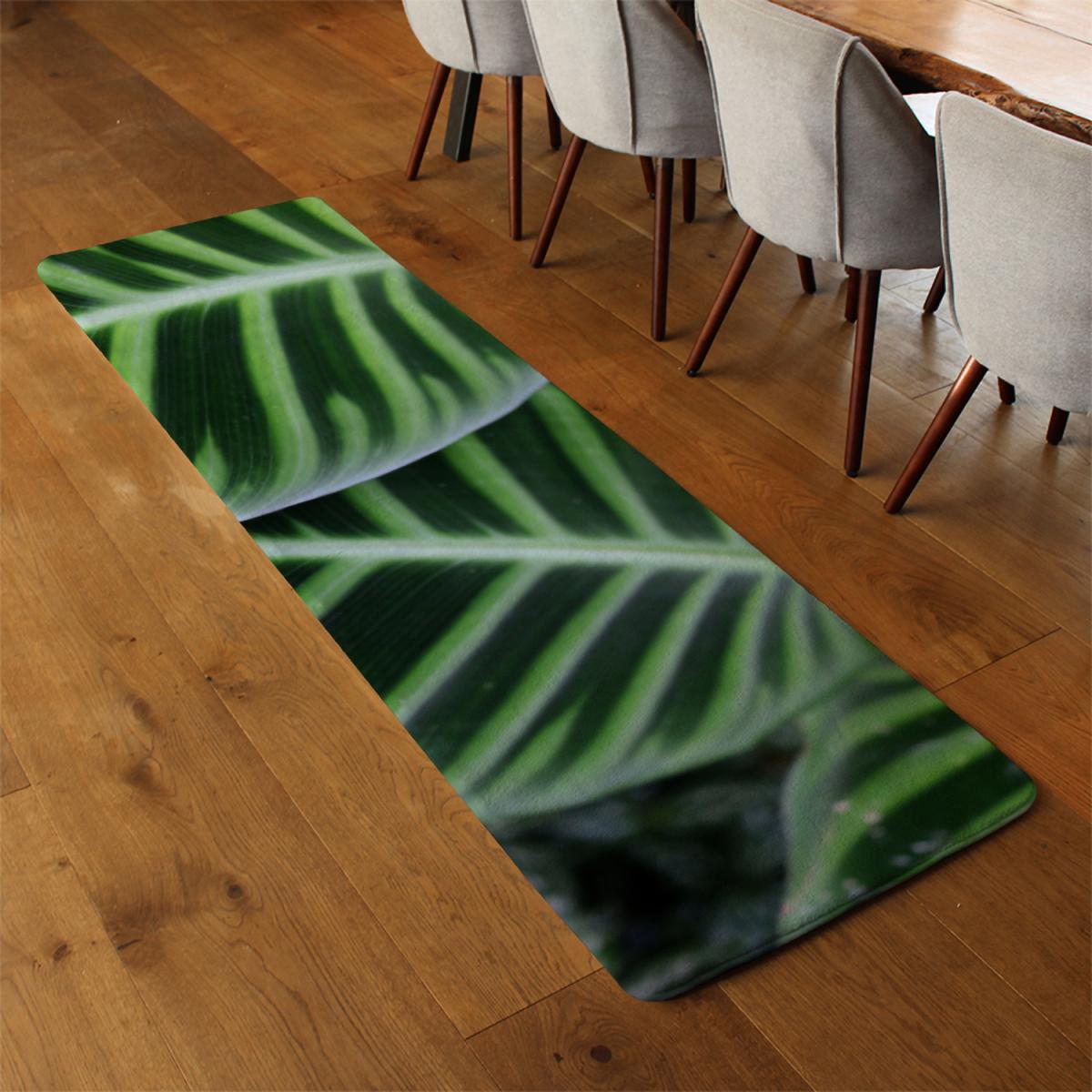 Exotic jungle setting Designer Runner Rug - Green – image 3