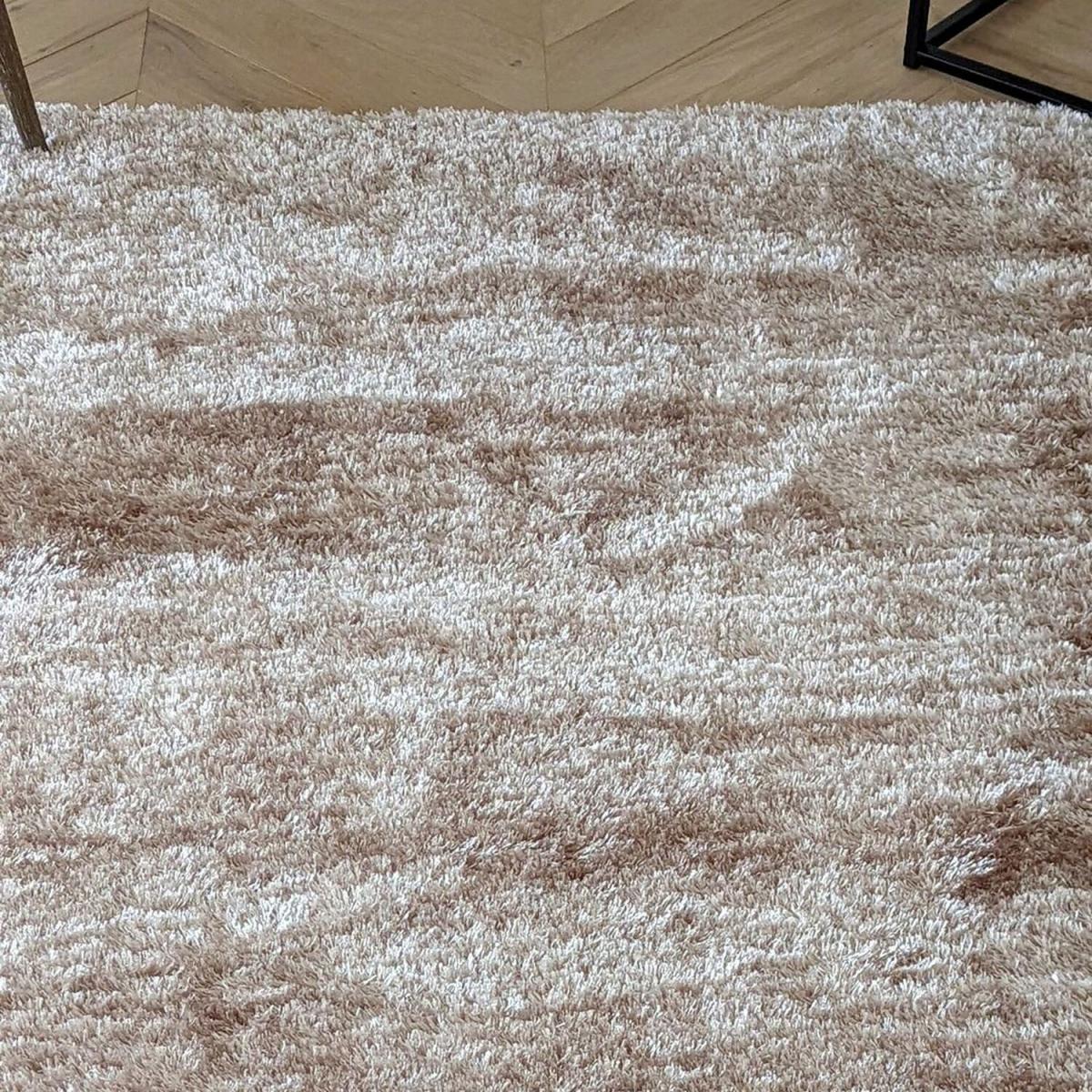 Natural Low Pile Polyester Shaggy Rug - Lush - Orange / 170cm – image 3