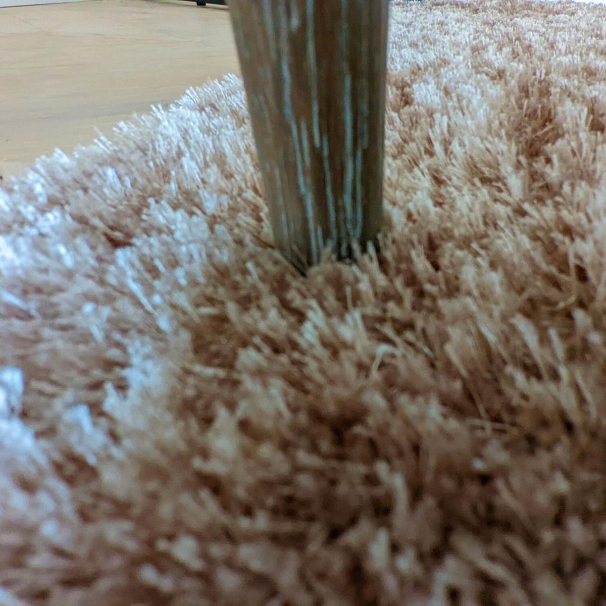 Natural Low Pile Polyester Shaggy Rug - Lush - Orange / 170cm – image 6