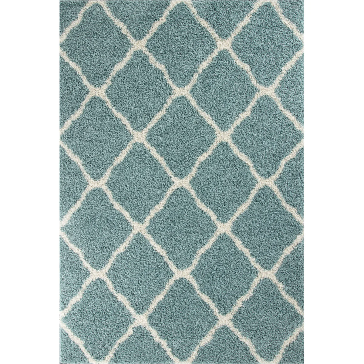 Myshaggy Moroccan Design Rug - Black / 240x340cm - Duck Egg Blue – image 3