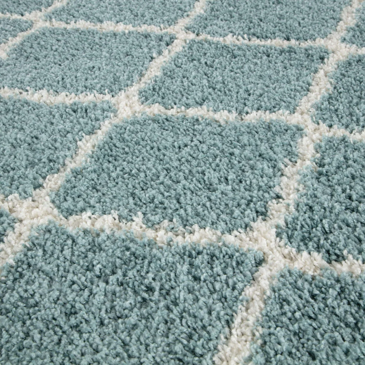 Myshaggy Moroccan Design Rug - Black / 240x340cm - Duck Egg Blue – image 4