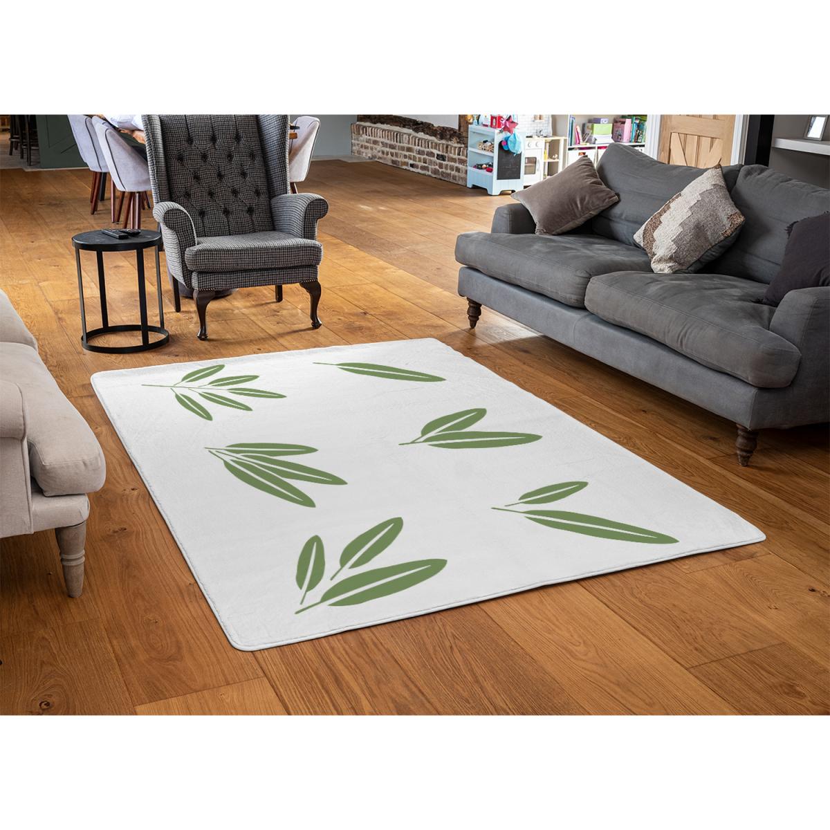 Herbs Designer Rug - Green / 200cm – image 2