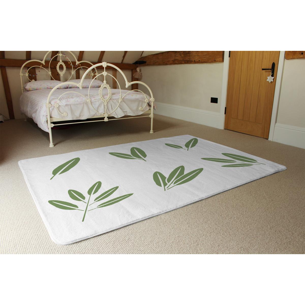 Herbs Designer Rug - Green / 200cm – image 3