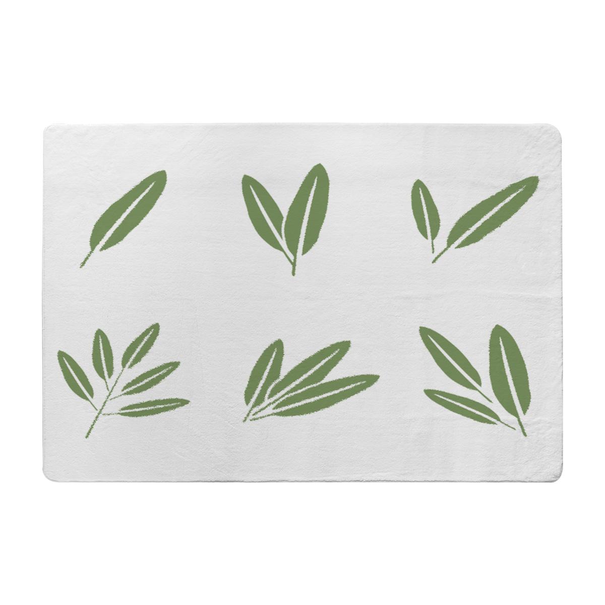 Herbs Designer Rug - Green / 200cm – image 1