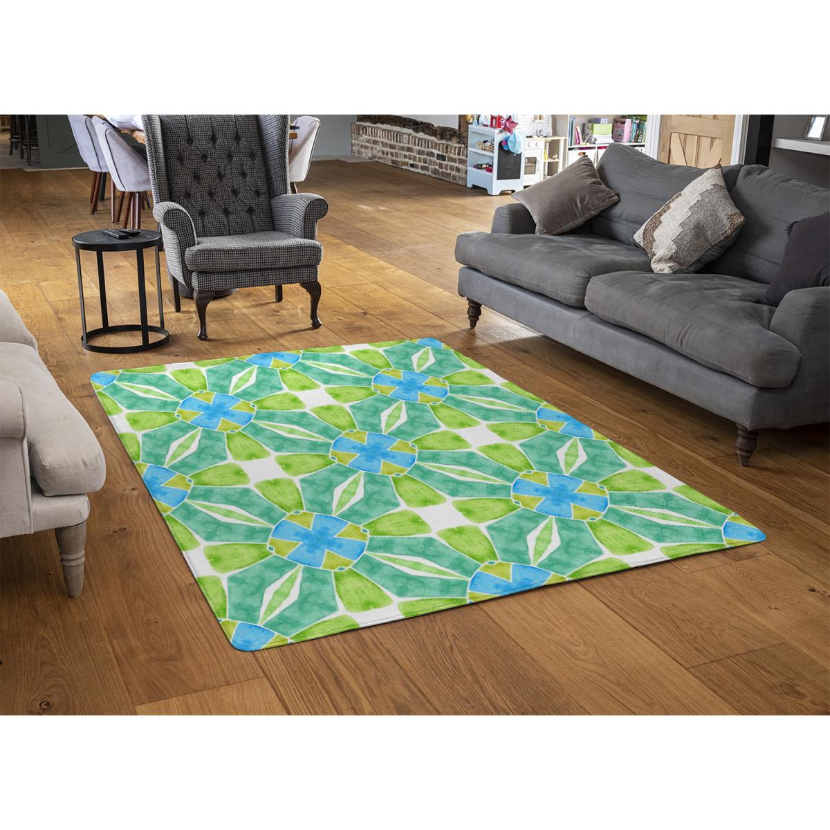 Green Optimal Boho Chic Rug - Green / 230cm – image 3