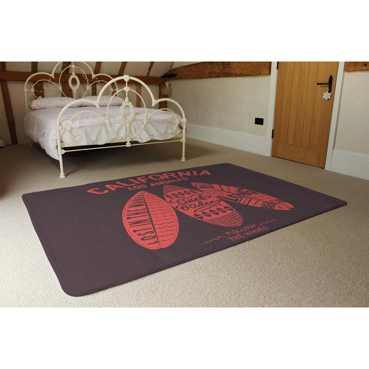 California Surf Rug - Red / 230cm – image 4