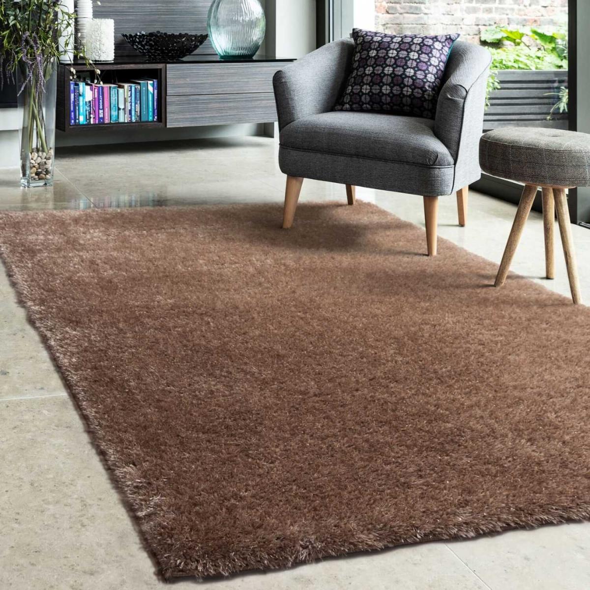 Shimmering Latte Shaggy Rug - Latte / 80cm / 40mm – image 2