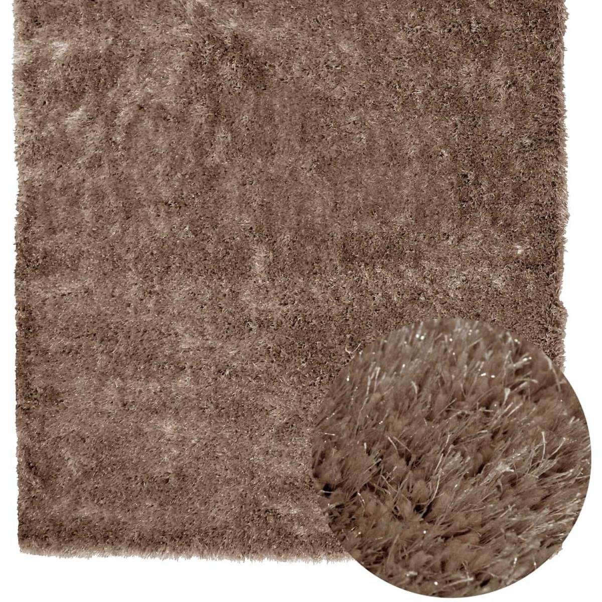 Shimmering Latte Shaggy Rug - Latte / 80cm / 40mm – image 4