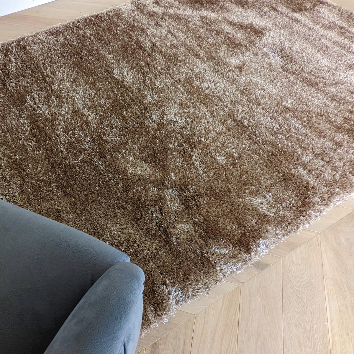 Shimmering Latte Shaggy Rug - Latte / 80cm / 40mm – image 8