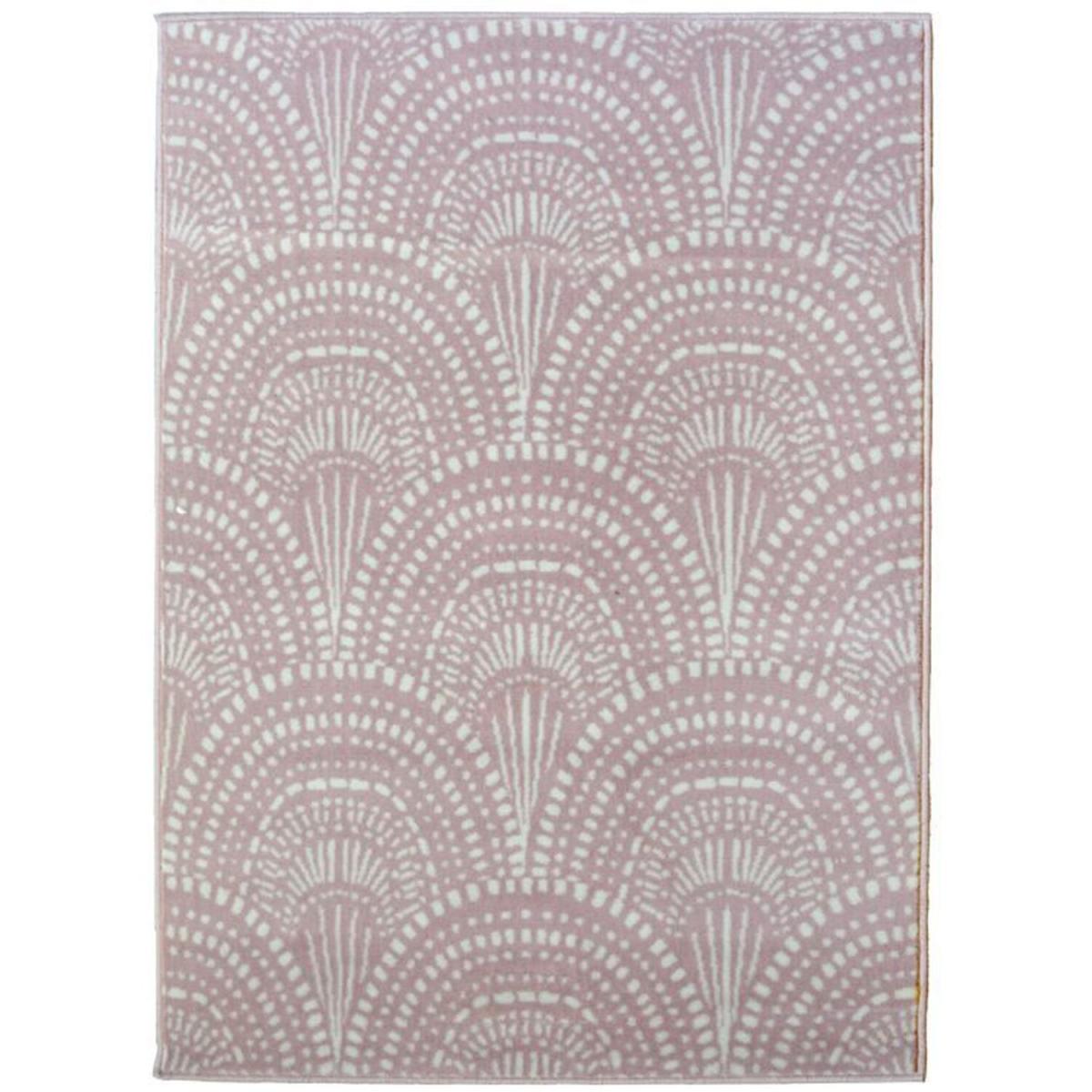 Pink Coastal Print Contemporary Area Rug - Islay - Pink – image 3