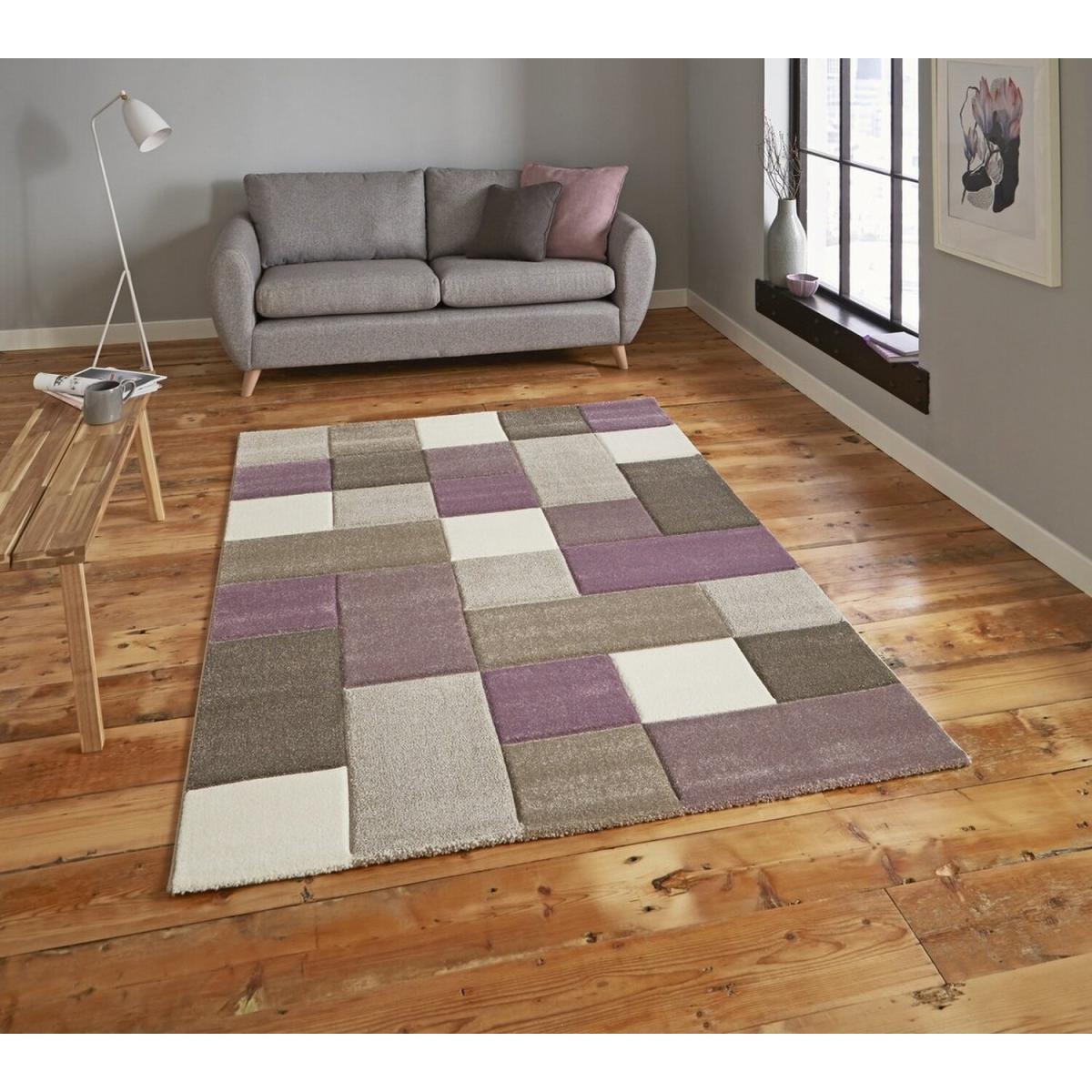 Brooklyn 646 BeigePurple Rug - Beige/Purple / 290cm – image 1