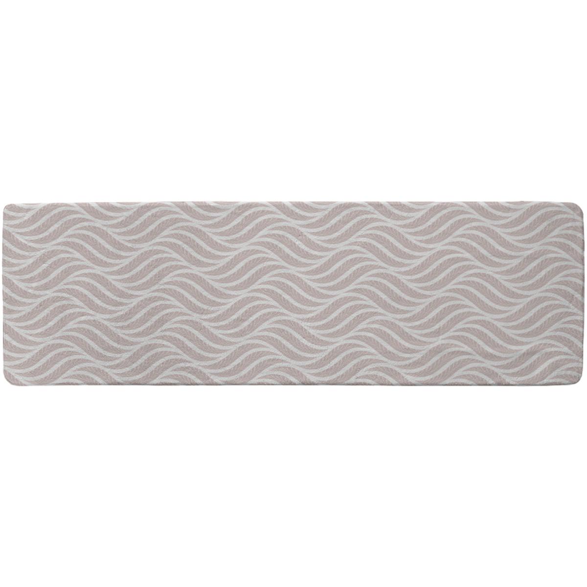 Geometric Pattern With Leaves Runner Rug - Pink – image 2