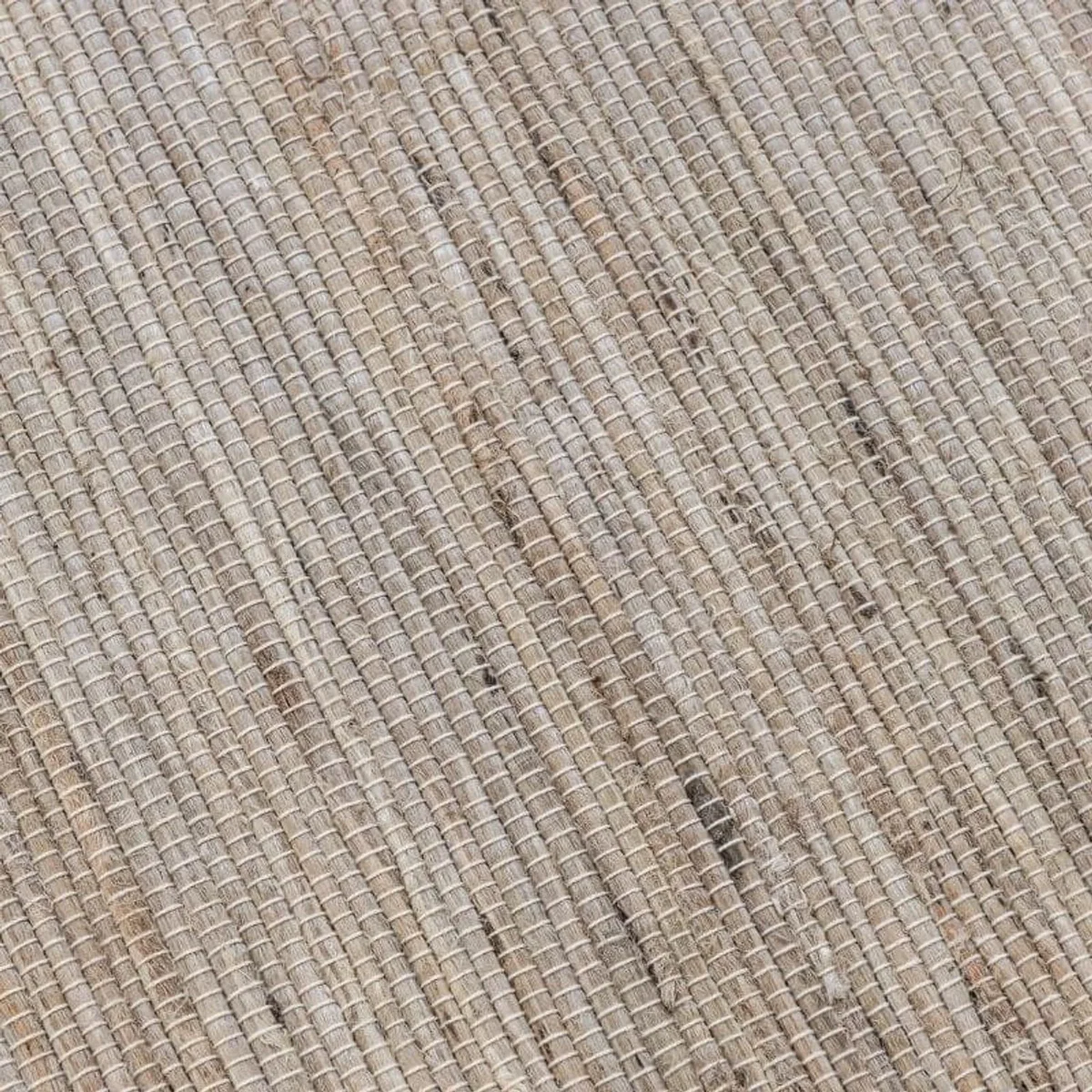 Hanse Home Handloom Jute Dhaka Cotton Plain Rug Grey Natural Brown - Grey & Natural & Brown / 200.0cm – image 2