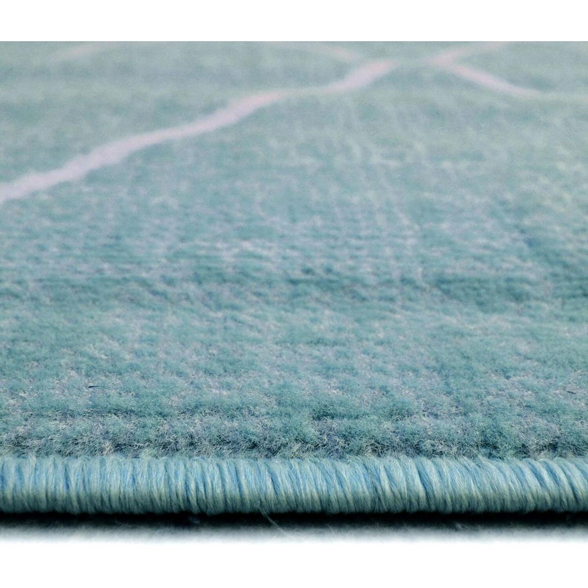 Duck Egg Scandi Trellis Rug - Islay - Blue / 150cm – image 3