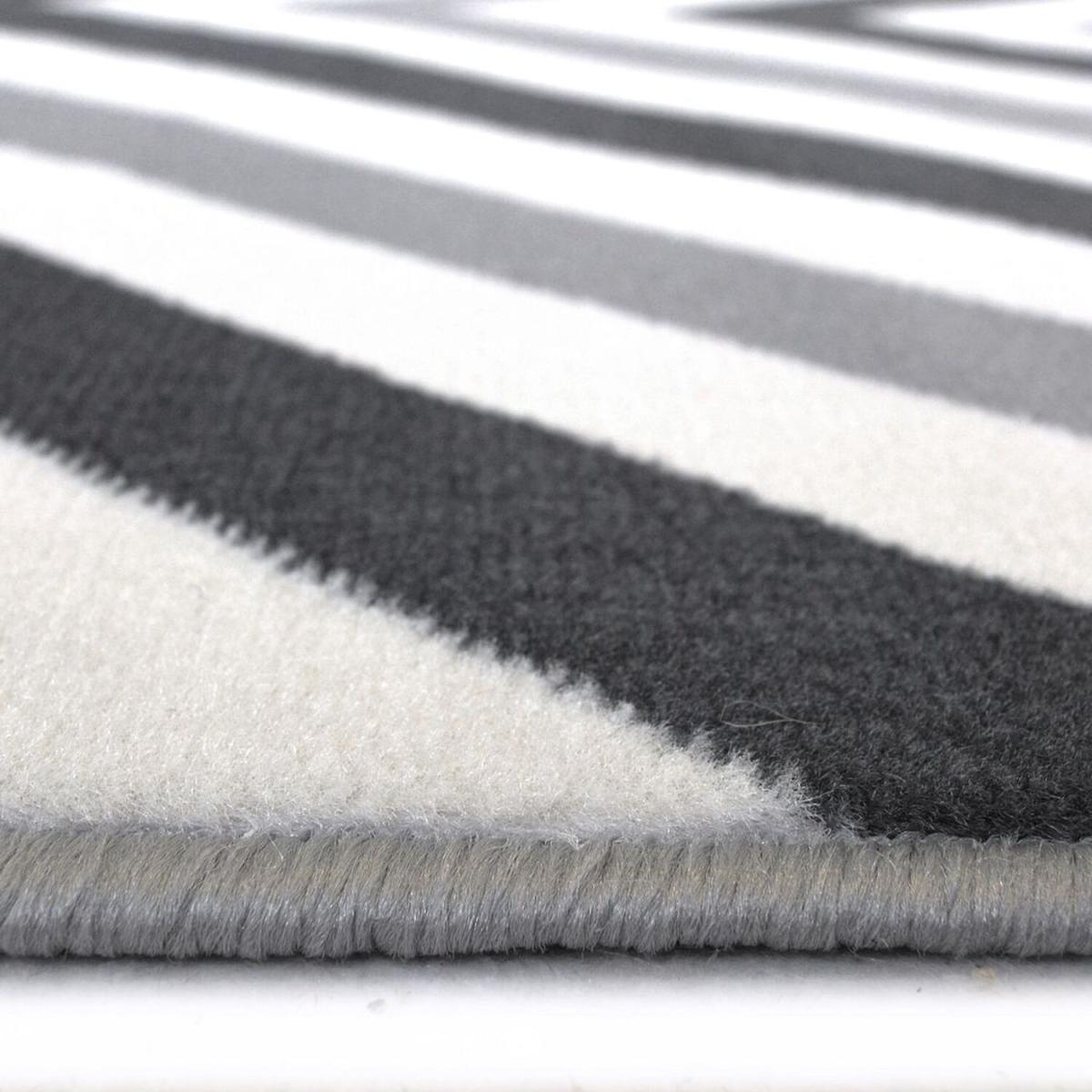 Modern Grey Geometric Living Room Rug - Islay - Grey / 230cm – image 2