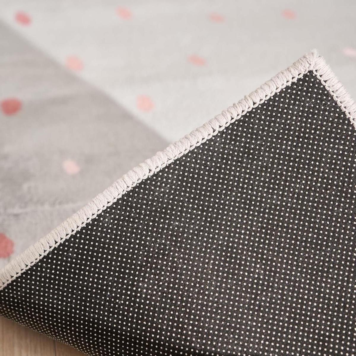 Dreamscene Dalmatian Spotty Print Rug Felt Mat - Grey / 150cm – image 3